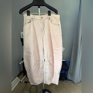 GAP Pastel Pink Barrel Leg Jeans